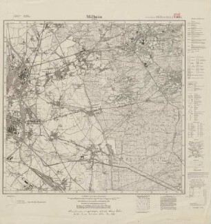 5008 (alte Nr.: 2909) Mülheim, Meßtischblatt (4cm - Karte)