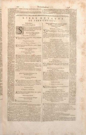 Liber Octavvs. De Servitvtibvs.