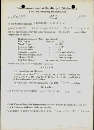 Vogel, Johannes