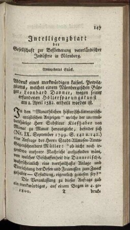 Neunzehntes Stück.