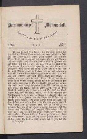 1863. Juli. N°. 7