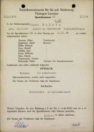 Sulzer, Johann