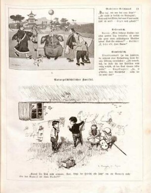 "Ein chinesischer Bubenstreich" "Naturgeschichtlicherer Zweifel"