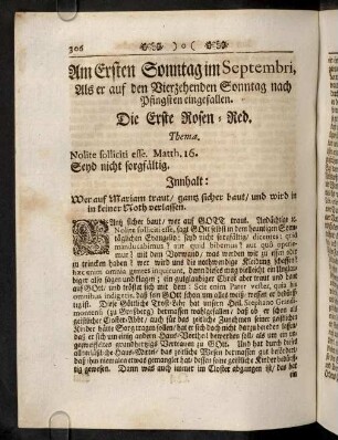 306-312, Am Ersten Sonntag im Septembri, ...