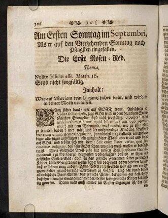 306-312, Am Ersten Sonntag im Septembri, ...