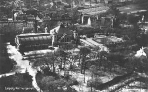 Leipzig: Palmengarten ; Fliegeraufnahme