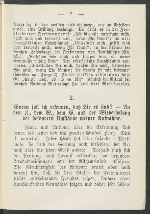 2. Woran soll ich erkennen, daß Sie es sind?
