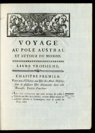 Voyage Au Pole Austral Et Autour Du Monde. Livre Troisieme.