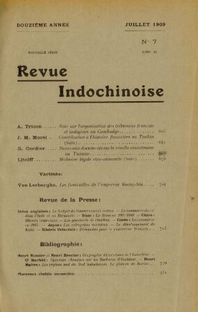 Juillet 1909. No 7