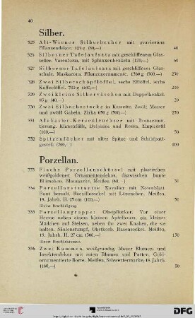 Porzellan (Nr. 333-361)