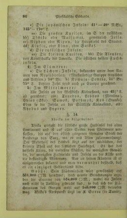 14. Afrika im Allgemeinen