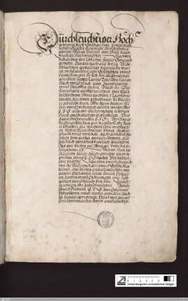 Widmung an Herzog Christoph von Württemberg