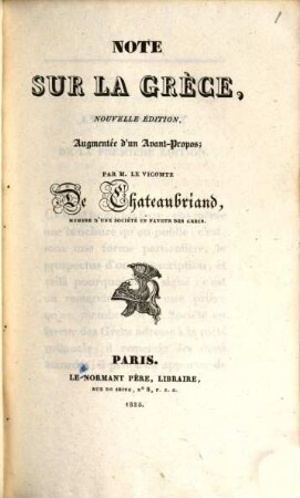 Note sur la Grèce
