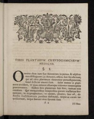 Vires Plantarvm Cryptogamicarvm Medicae.