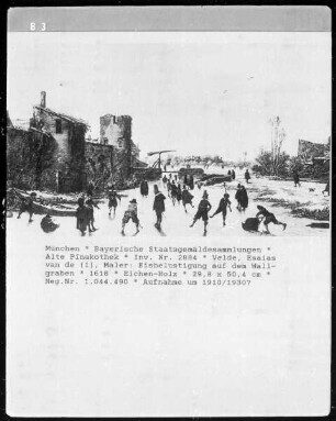 Eisbelustigung auf dem Wallgraben