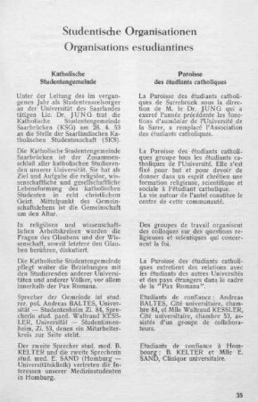 Studentische Organisationen