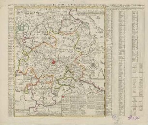 Accurate Geographische Delineation Der Dioeces Und Des Ammtes Dresden ; mit allen ihren und denen angraentzenden Staedten, Flecken und Dorffschafften