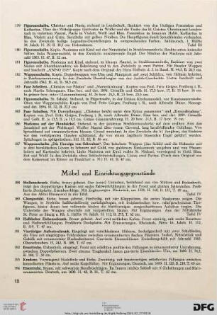 Möbel und Einrichtungen (Nr. 188-245)