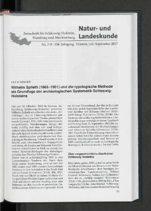 Nr. 7-9, 124. Jahrgang, Juli-September 2017