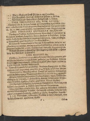 Libri Theologici Reformatae Religionis.