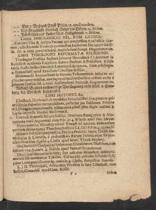 Libri Theologici Reformatae Religionis.