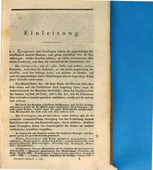 Naturgeschichte des Mineralreichs : Lehrbuch für öffentliche Vorträge, besonders auch in Gymnasien und Realschulen, so wie zum Selbststudium, 2. Grundzüge der Geologie und Geognosie