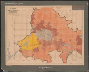 Wettbewerb Groß-Berlin 1910: Baupolizei-Ordnung für die Vororte Berlins 1:60000