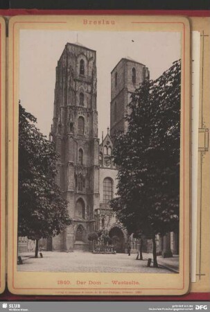 Der Dom zu Breslau, Westseite