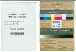 Entnazifizierung Wilhelm Knapp , geb. 20.08.1900 (Elektriker)