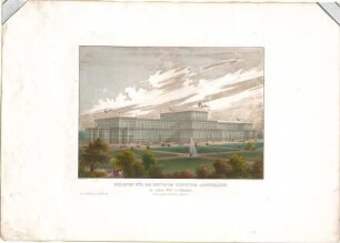 Voit, August von; München; Glaspalast - Perspektive