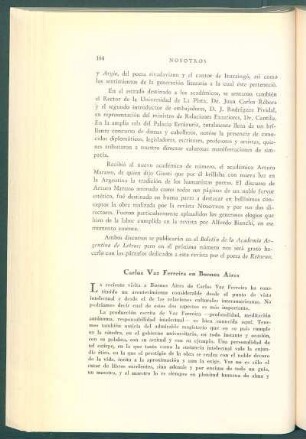 Carlos Vaz Ferreira en Buenos Aires