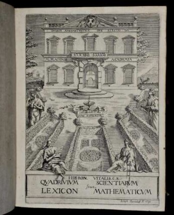 Quadriuum Scientiarum sive Lexicon Mathematicum.