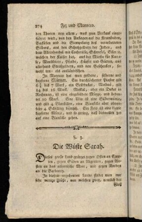 274-278, §. 3. Die Wüste Sarah.