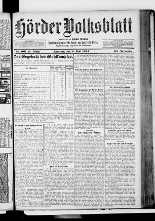 Hörder Volksblatt. 1884-1934