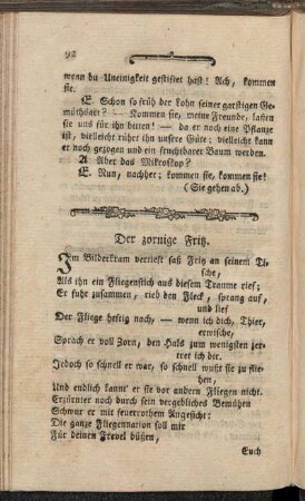 Der zornige Fritz.
