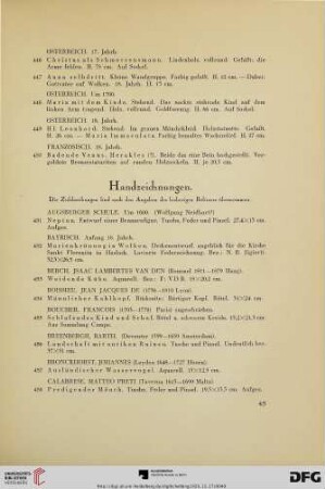 Handzeichnungen (Nr. 451-501)