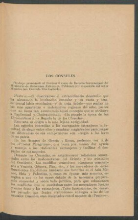 Los Cónsules
