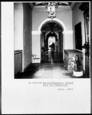 Schloss Köpenick — Mitteltrakt — Nördlicher Korridor & Raum 1.02