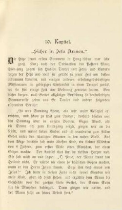 10. Kapitel. "Sicher in Jesu Armen"