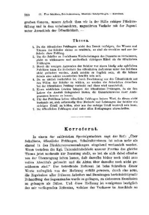 Über Schulfeste, Schulexkursionen, öffentliche Schulprüfungen : [Korreferat]