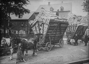 Spankorbflechterei, Lauter, Erzgebirge, 1930