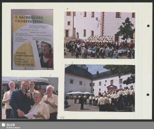 Auftritt des Sächsischen Bergsteigerchores im Hof von Schloss Augustusburg (Bild 2) : Dirigent: Axel Langmann