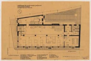 Kreissparkasse Wolgast: Vorentwurf, Grundriss EG 1:50