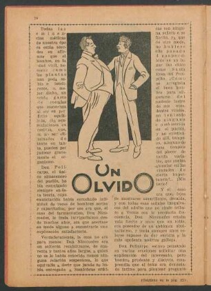 Un olvido