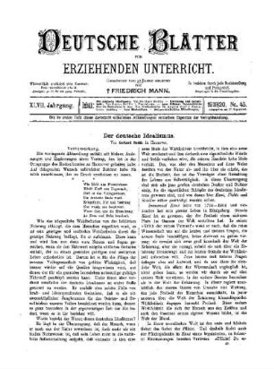 Der deutsche Idealismus