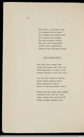 Du bliebst als goldner staub