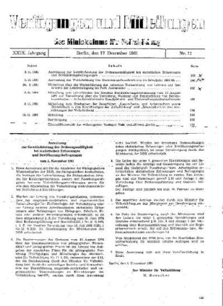 Anweisung zur Gewährleistung der Ordnungsmäßigkeit bei statistischen Erfassungen und Bevölkerungsbefragungen : vom 3. November 1981