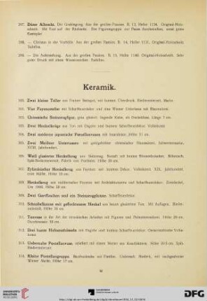 Keramik (Nr. 300-468)