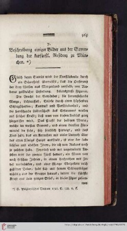 10: Beschreibung einiger Bilder aus der Sammlung der kurfürstl. Residenz zu München