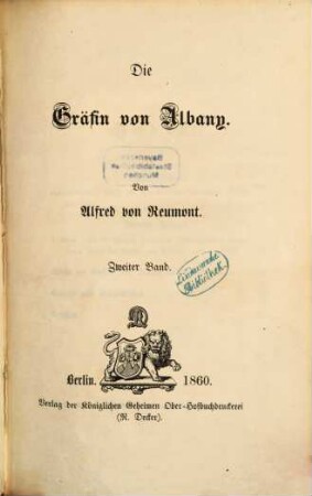 Die Gräfin von Albany, 2